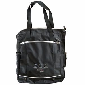 Large Unisex Logo Multi Pocket Tote Bag